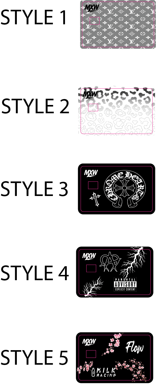 Credit/Debit Card Decals