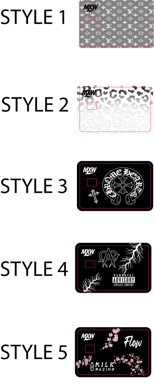 Credit/Debit Card Decals