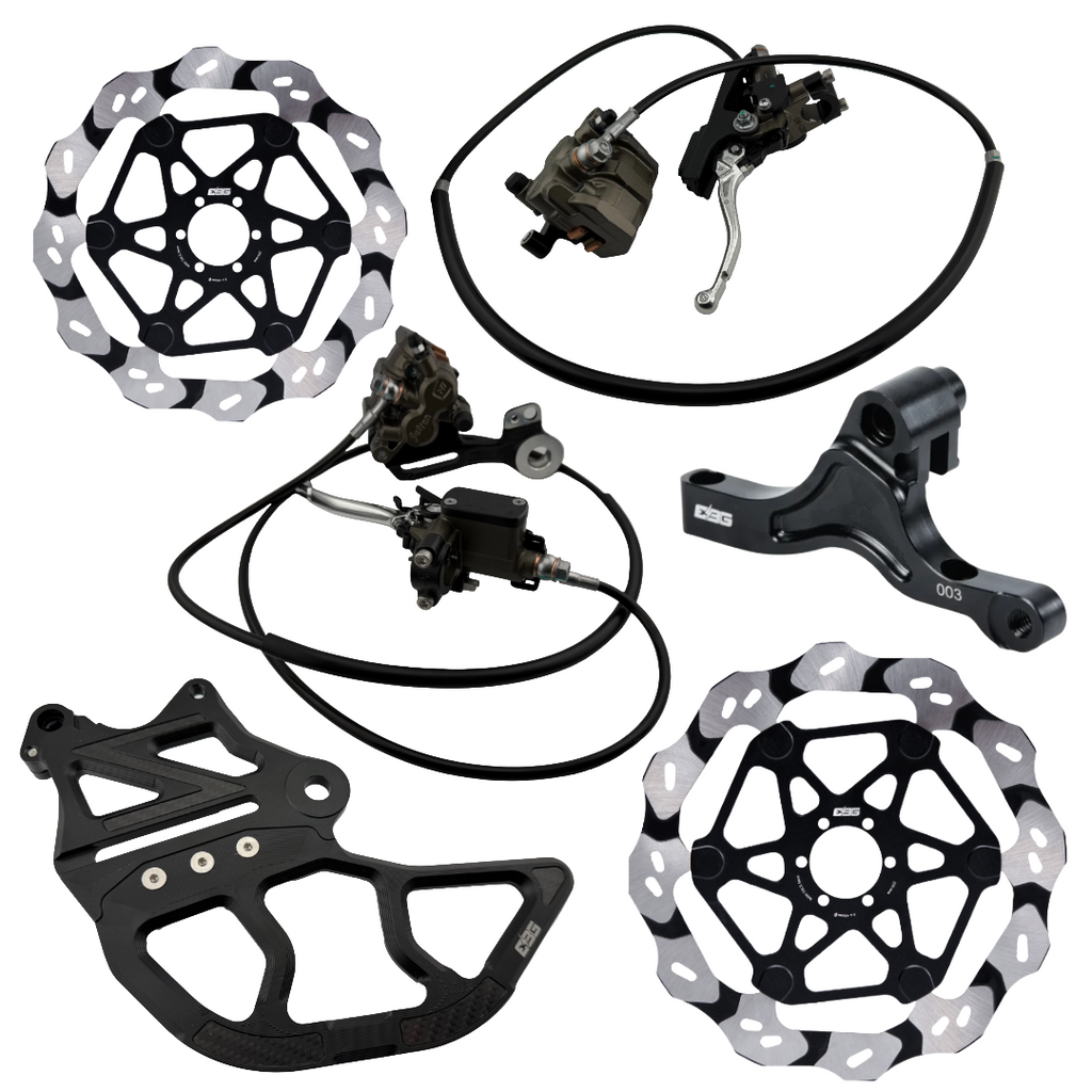 Ebike Garage Moto Brake Conversion Kit // "Ultra Bee Brakes" // Vetra, Arctic Leopard XE