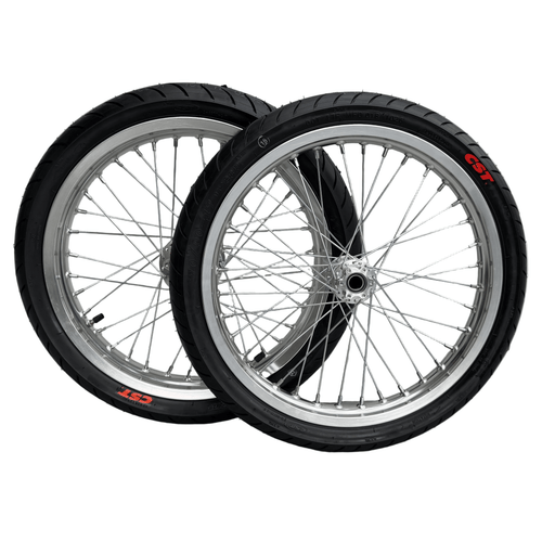 17in Chrome Super Moto Wheel Set for Surron/ E-Ride Pro / 79Bike, Ventus