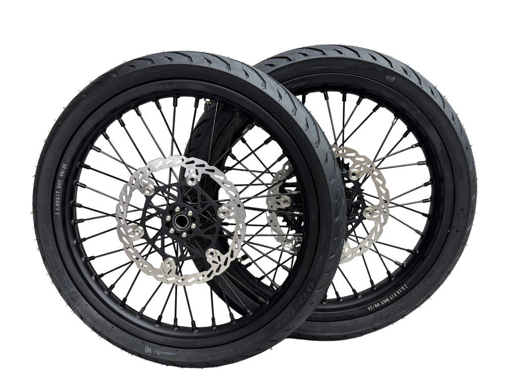 17in Premium Super Moto Wheel Set for Surron/ E-Ride Pro / 79Bike, Ventus