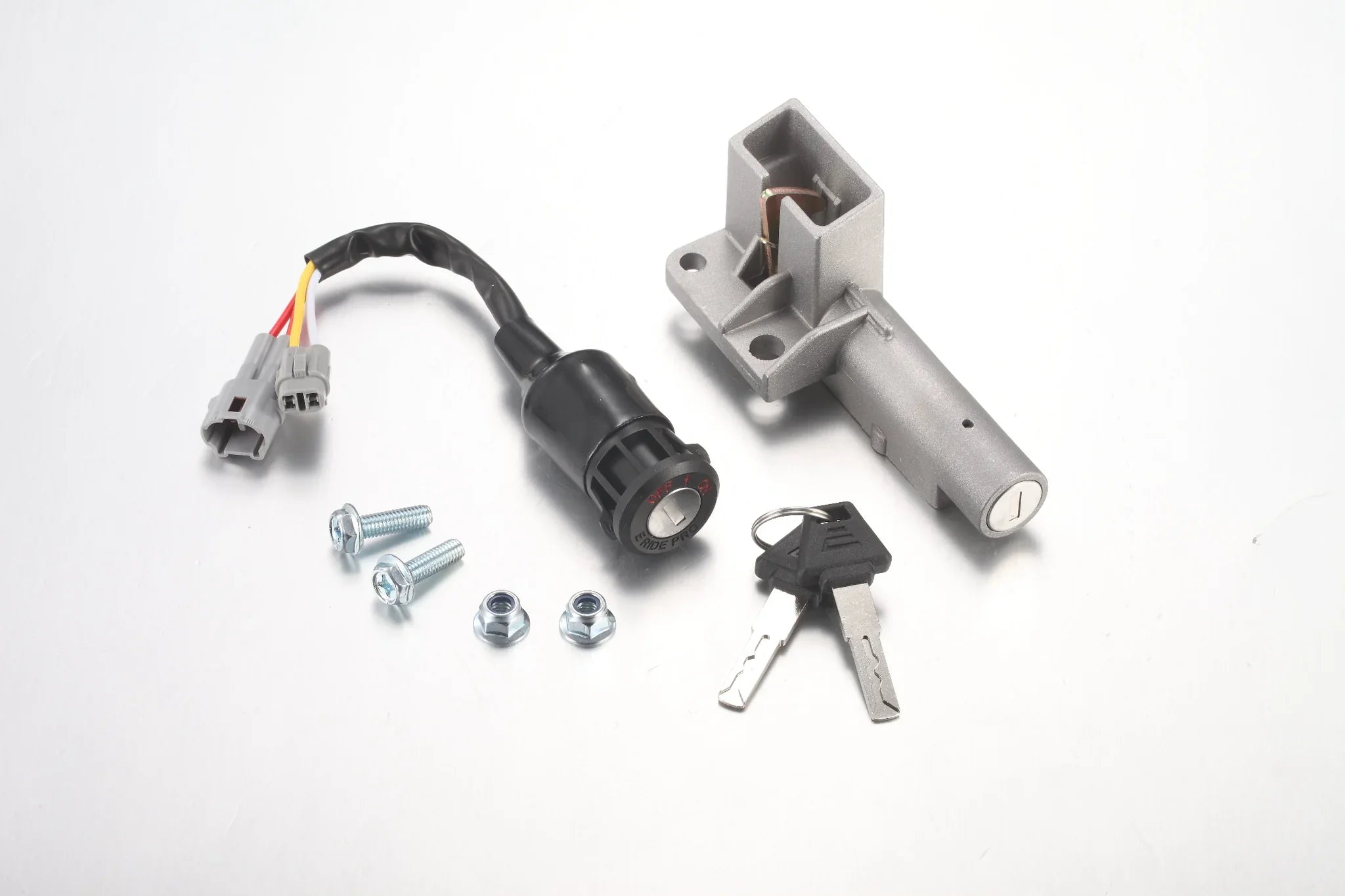 E Ride Pro Ignition Switch Seat Lock Complete Key (with 2 bolts & nuts)