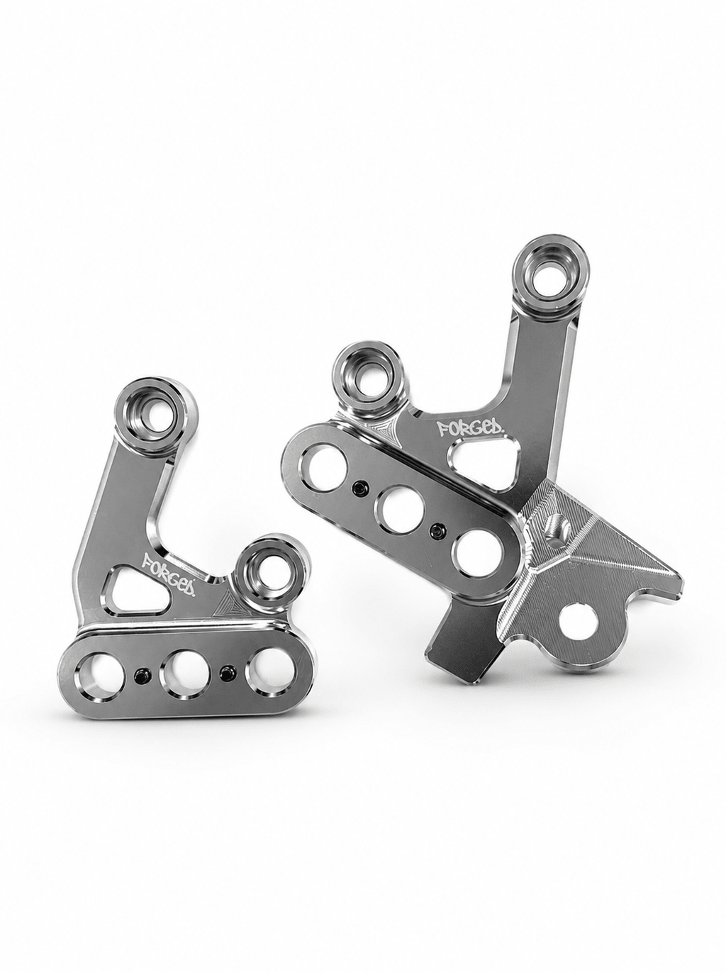 Chrome Silver Foot Peg Brackets for Sur-Ron Light Bee X & E-Ride Pro – Heavy Duty Upgrade