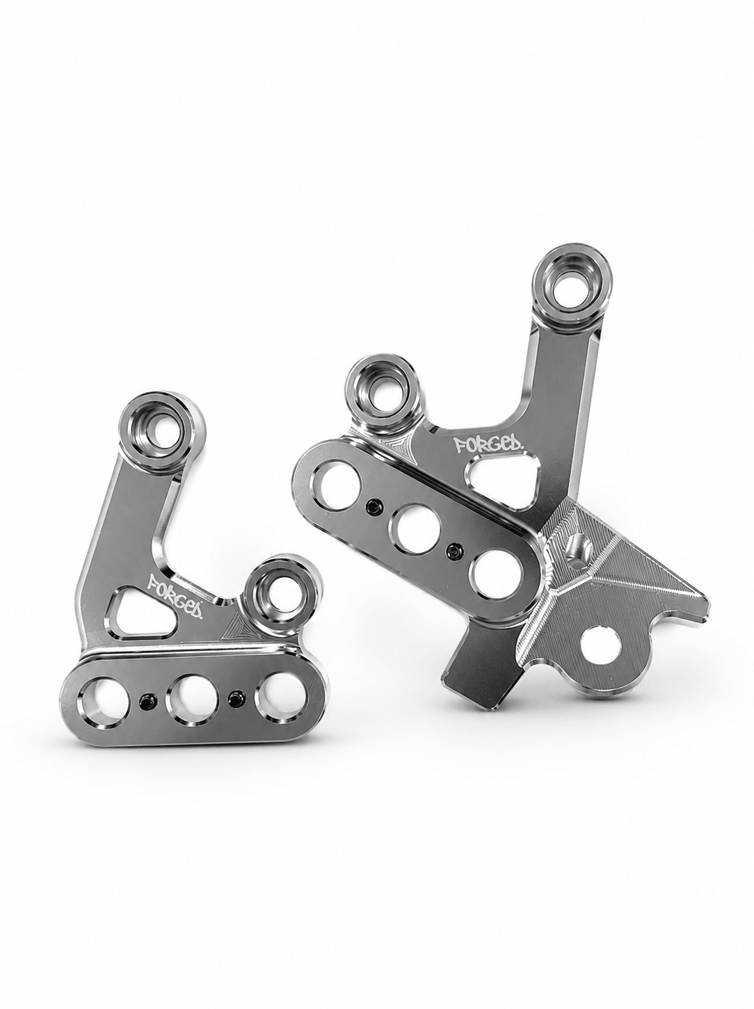 Chrome Silver Foot Peg Brackets for Sur-Ron Light Bee X & E-Ride Pro – Heavy Duty Upgrade