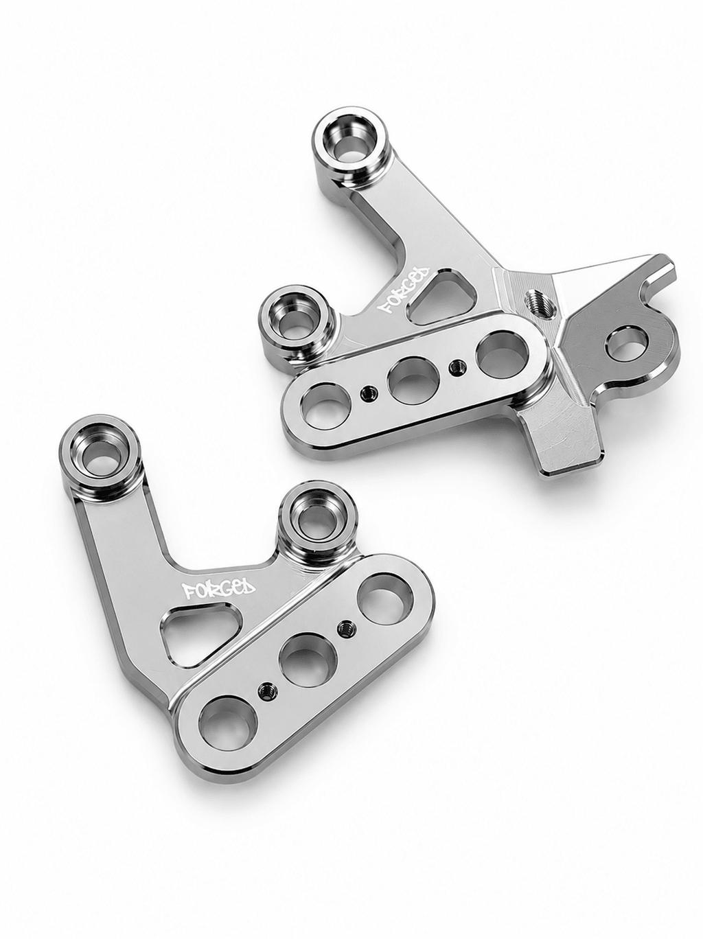 Chrome Silver Foot Peg Brackets for Sur-Ron Light Bee X & E-Ride Pro – Heavy Duty Upgrade