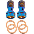 Tusk Titanium Banjo Bolt Kit Burnt Blue For Surron Ultra Bee